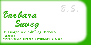 barbara suveg business card